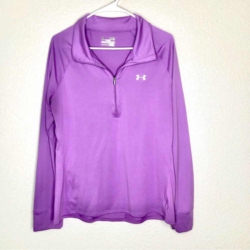 Under Armor 3/4 Zip-up Pullover Lightweight 
 Sz XL Purple/Lavender